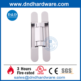 重型锌合金银 3D 隐藏式外门铰链-DDCH008-G120