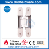 Bisagra oculta 3D de plata lijada de aleación de zinc para puerta de madera - DDCH008-G40