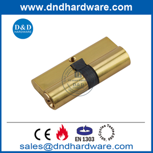 Cilindro de fechadura comercial de latão polido melhor Euro EN1303-DDLC003