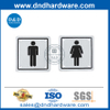 Placa de señalización de puerta de baño femenino SS304 con diseño moderno-DDSP002