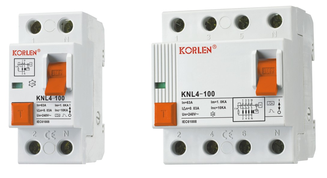 Disjuntor KNL4-100 atual residual