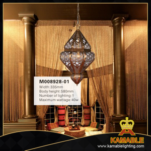 Роскошный декоративный латунный подвесной светильник в арабском стиле (M008928-01)
