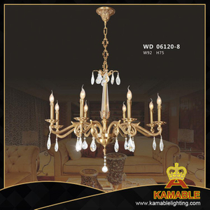 Люстра подвесного освещения Gold Brass Finish Hotel Project (WD06120-8)