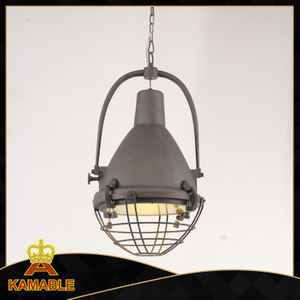 Лаконичный декоративный подвесной светильник из старинной стали (KM047P (античный серый))
