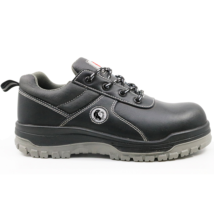 CT0161 black leather pu injection oil resistant safety shoes malaysia