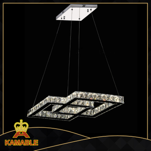 Подвесной светильник из хрусталя и нержавеющей стали в стиле ретро на заказ (KA10098-860*370)