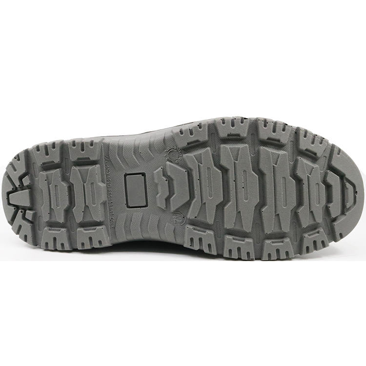 CT0161 black leather pu injection oil resistant safety shoes malaysia