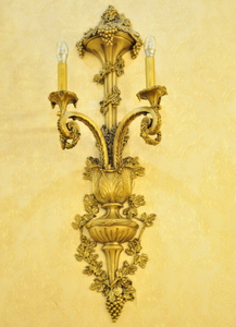 Iluminación de cobre amarillo decorativa de interior de la pared del estilo simple (WB06114-2)