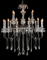 Lámpara de cristal del estilo del pasillo de lujo del hotel (oro 11002-6L)