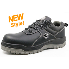 CT0161 black leather pu injection oil resistant safety shoes malaysia