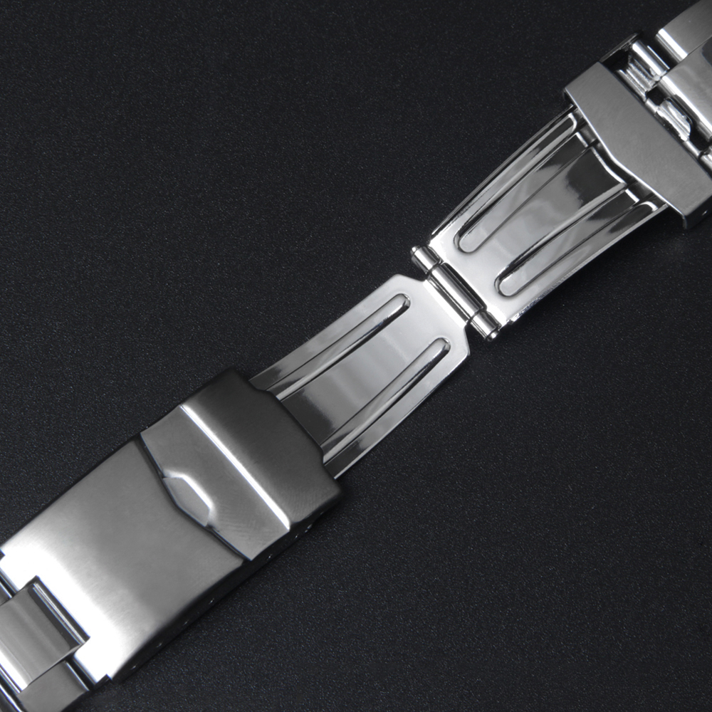 22mm Brushed Engineer Solid Link 316l Stainless Steel Watch Bracelet Band Buy Stainless Steel