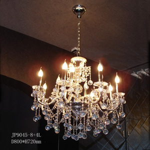Lámpara cristalina de la vela del oro del pasillo (JP9045-8+4L)