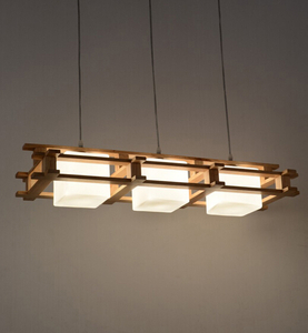 Lámparas pendientes modernas decorativas de madera simples de interior (N-017S-3)