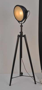 Lámpara de suelo negra antigua del hierro del estudio (TL1068-1ABG)