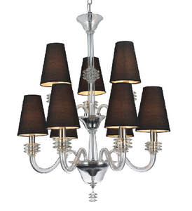 Lámpara de cristal del hotel de la cortina de lámpara del estilo de Murano (81071-6+3)