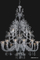 Lámpara grande de cristal del estilo de Murano del hotel (90018-15+5+1)