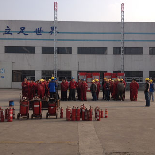 Fire-fighting exercises in GAOLI company