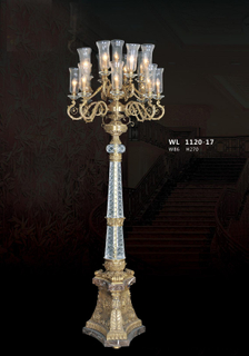 Delicate design decorative brass floor lamp (WL1120 - 17)
