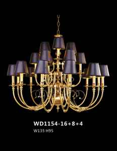 Benefical design decorative brass pendant lamp (WD1154 - 16+8+4)