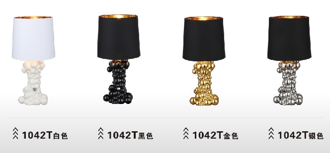 Высокое освещение таблицы гостиницы PVC ткани керамики типа (1042T)