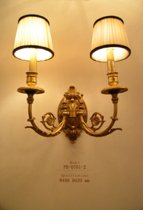 Lámpara de pared de cobre amarillo decorativa de interior del estilo original (FB-0701-2)