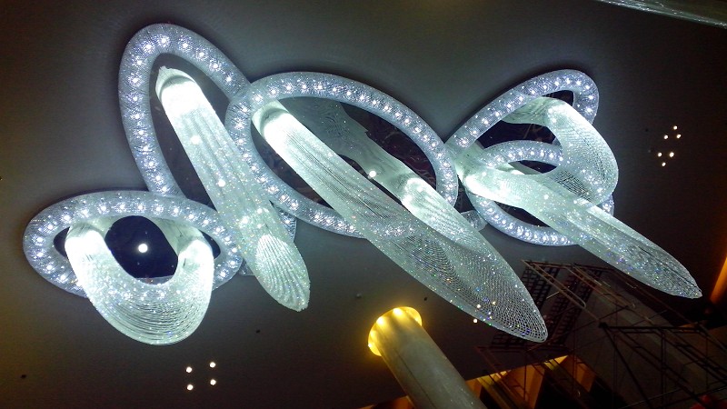 Светильники большого канделябра украшения гостиницы кристаллический (KA0502)