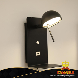 Современный домашний прикроватный стальной светодиодный настенный светильник для чтения (KA8372-A)