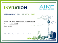 Einladung von Aike Hand Dryer Exhibition auf der weltgrößten Messe ISSA / INTERCLEAN Las Vegas 2017