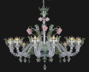 Lámpara de cristal del estilo hermoso de Murano (81068-12)