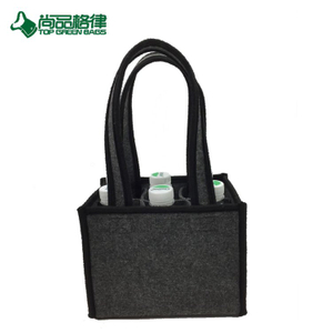Hot Selling Felt Beer Bottle Bag Wine Bag for 6 Bottles (TP-WB107)