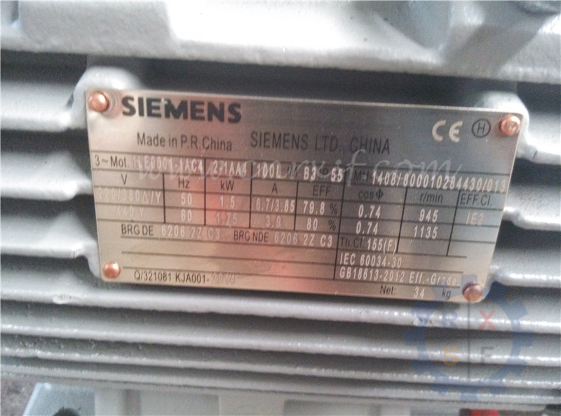 Siemens brand three-phase asynchronous motor