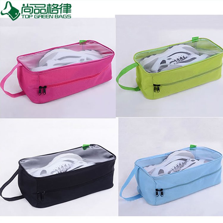 Clear Waterproof Travel Bags Nylon Polyester Shoe Bags (TP-SB023)