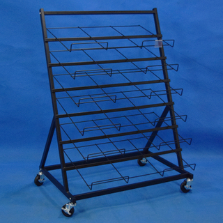 Multi Tier Steel Wire Shelf Rugs Rack Display Metal Fixture Stand