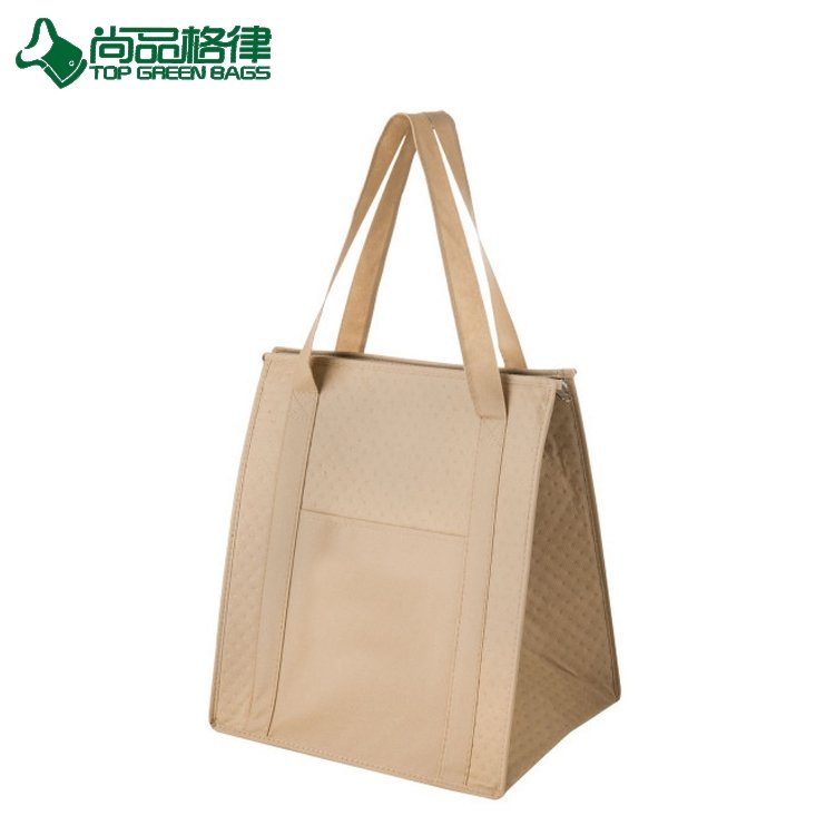 New design insulated non woven grocery tote bag shoulder cooler bag (TP-CB540)