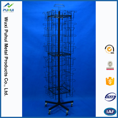 Custom Revolving Floor Cards Display Stand(PHY2054)