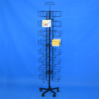 Supermarket Floor Metal Spinner Rack Napkin Display(PHY2061)