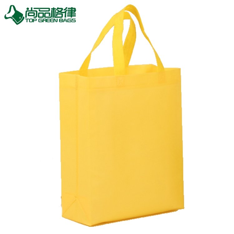 2017 Non Woven Promotion Bags Yellow Carry Gift Bags (TP-SP636)