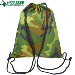 600d School Bag Sport Camouflage Drawstring Backpack Bag (TP-dB266)