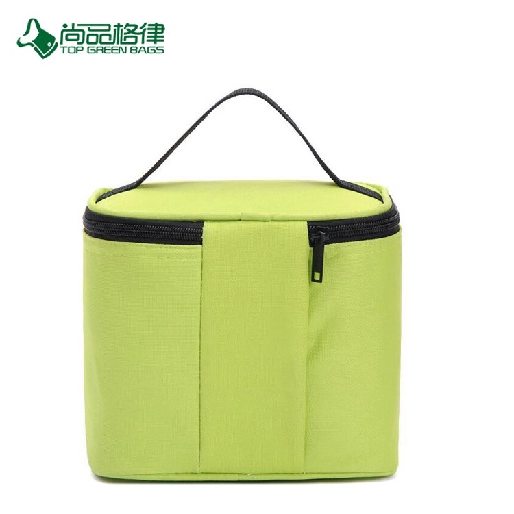 Wholesale High Quality Simplicity Pattern Zipper Close Adult Insulated Lunch Cooler Bag