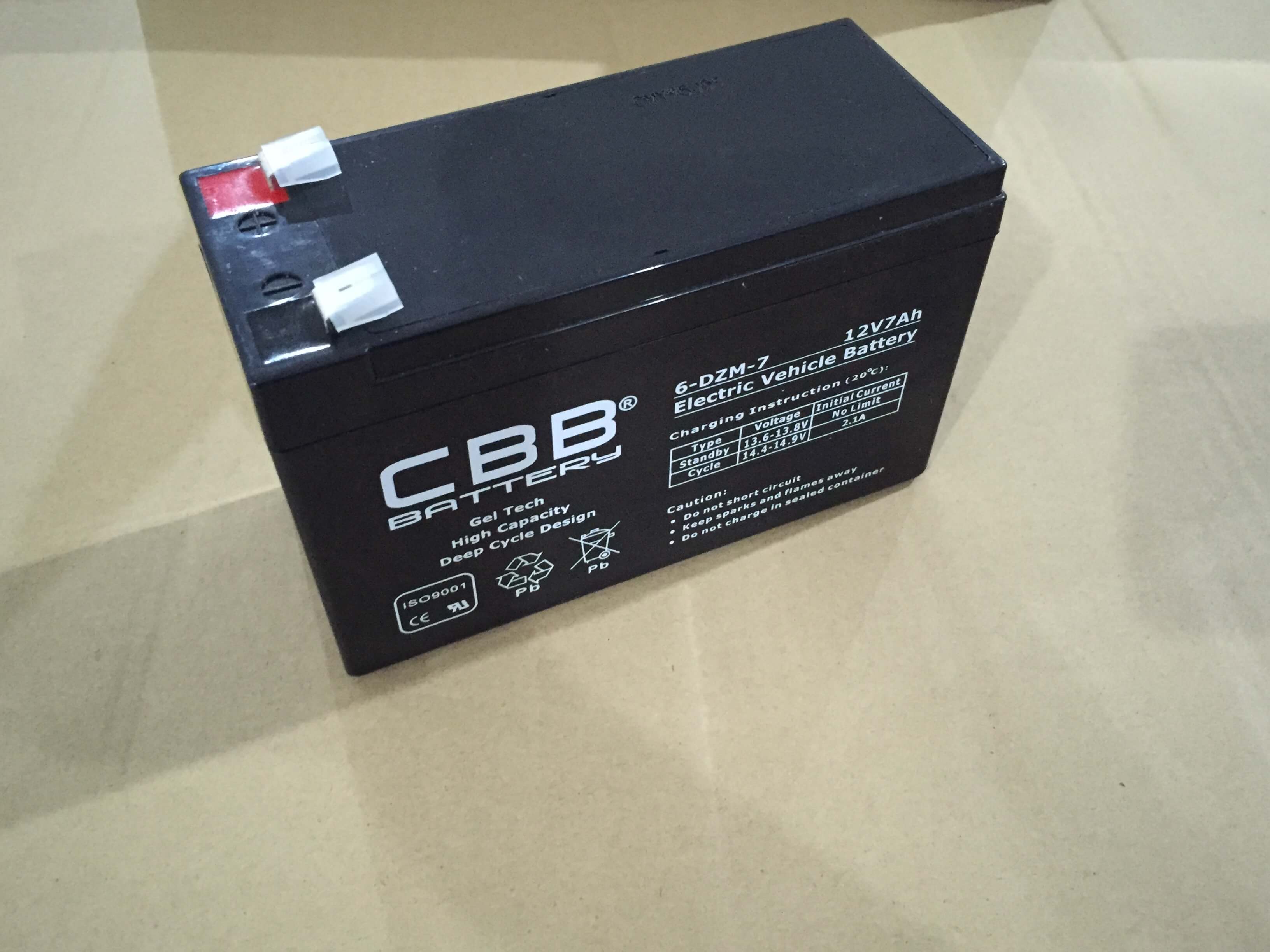 CBB® 6-DZM-7 Electric Bike/Scooter Battery 