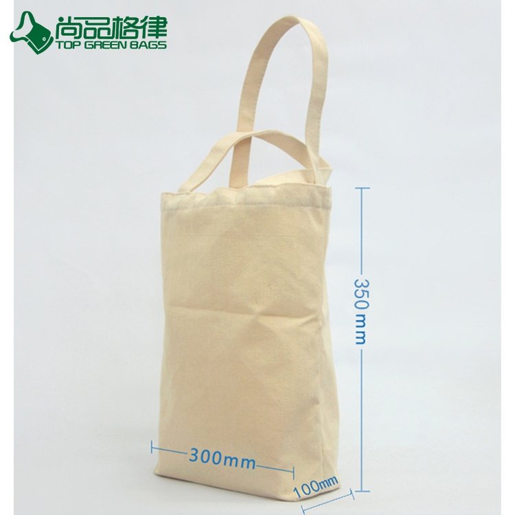 Eco Custom Nature Color Strip Shopping Bag Haversack Cotton Bag (TP-SP617)