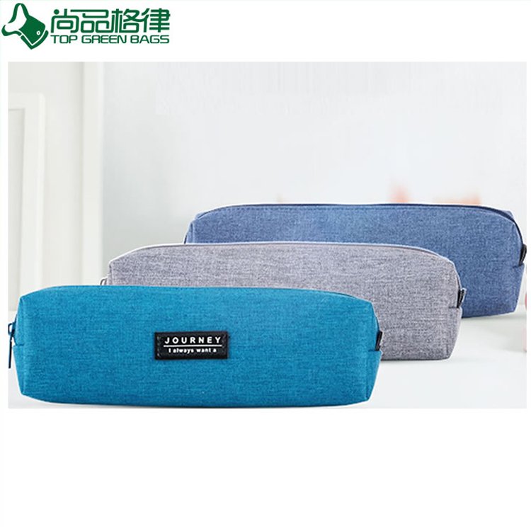 Canvas Zipper Pencil Case Custom Pencil Case (TP-PCB019)