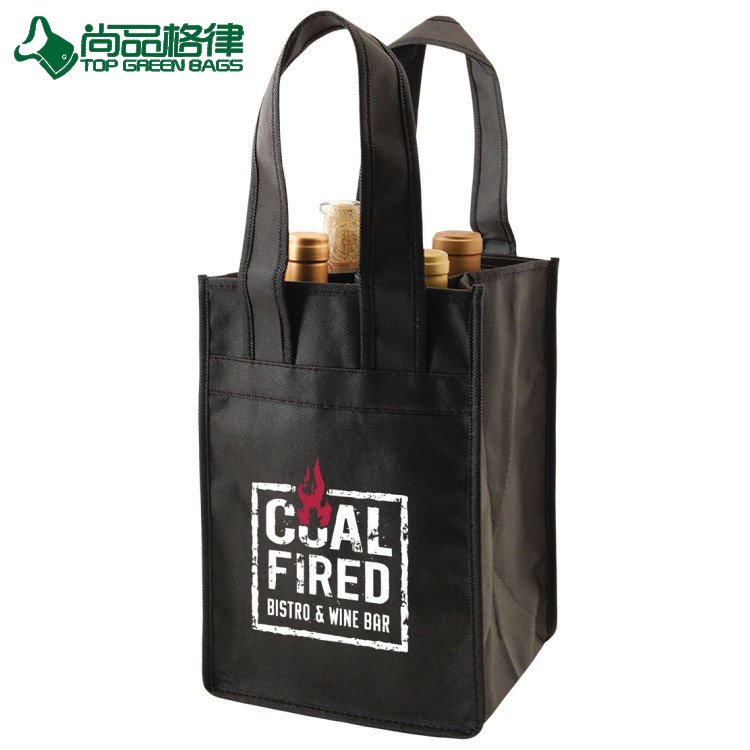 6 Bottles Wine Non Woven Holder Beer Carry Bag Bottle Bag (TP-WB121)