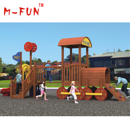 Wooden toddler slide