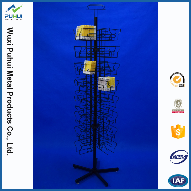Metal Floor Standing Spinning Napkin Display Rack(PHY2055) Buy napkin