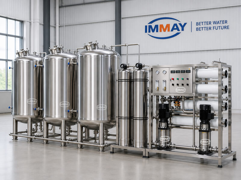 Machine industrielle de purification d’eau par osmose inverse