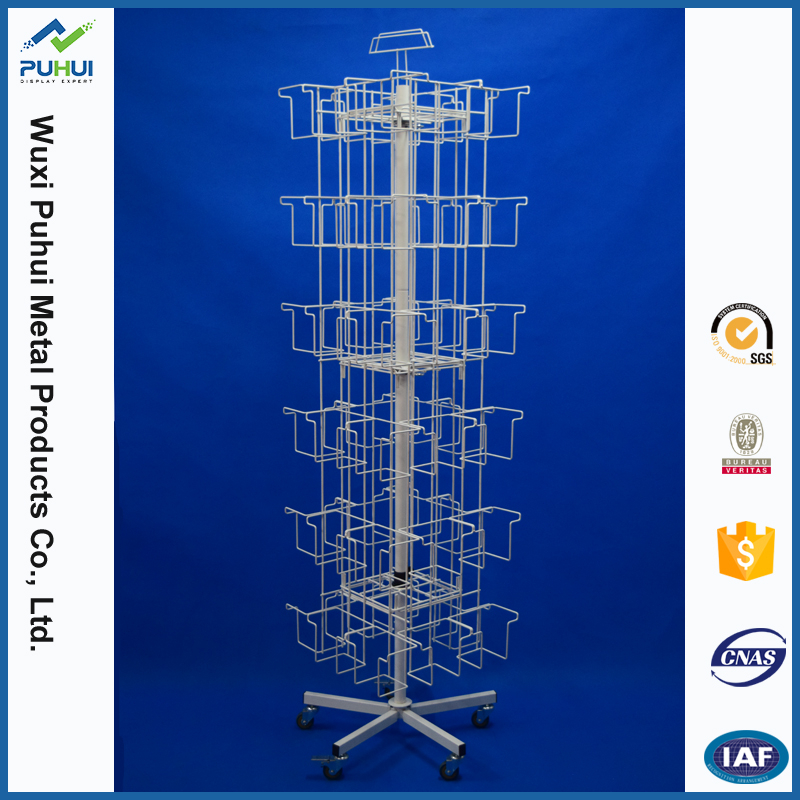 Floor Standing Rotating Cards Display Rack (PHY2052) Buy card display
