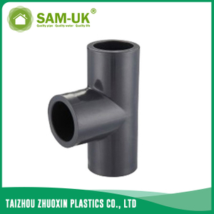 Horario igual 80 ASTM D2467 del fabricante de las instalaciones de tuberías del negro de la te del PVC