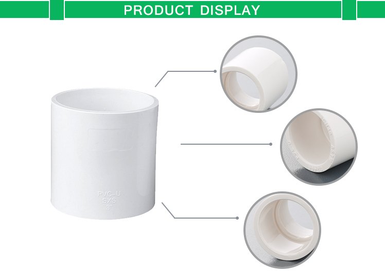 4 inch schedule 40 PVC drain pipe repair coupling from China