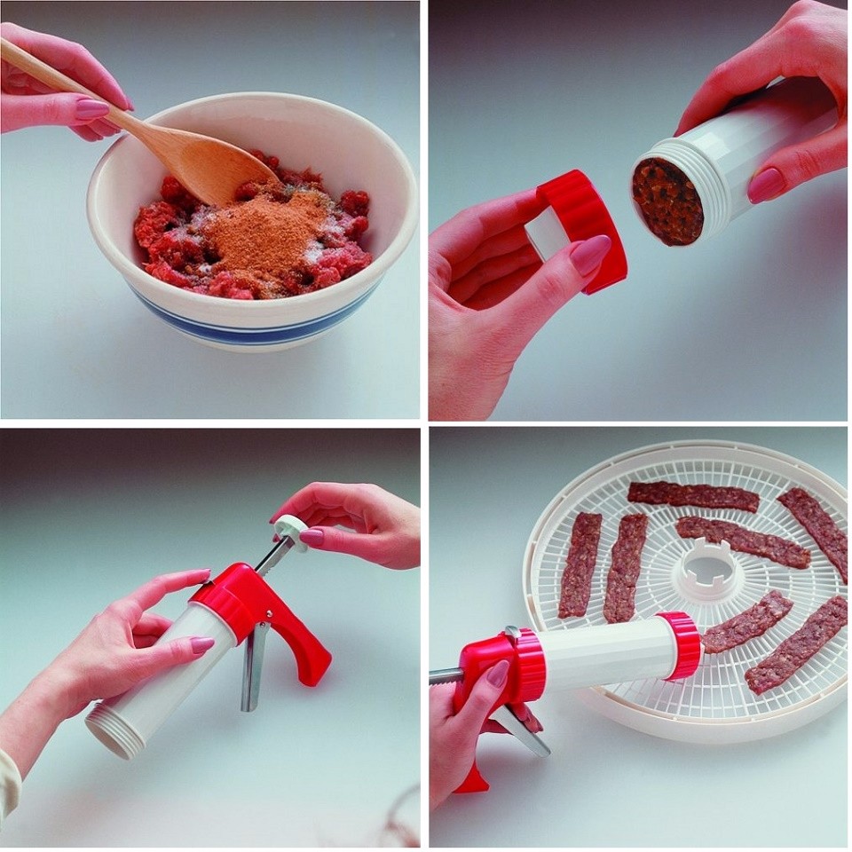 Nesco Plastic Jerky Gun Kit Buy jerky gun with 2 nozzles, food grade